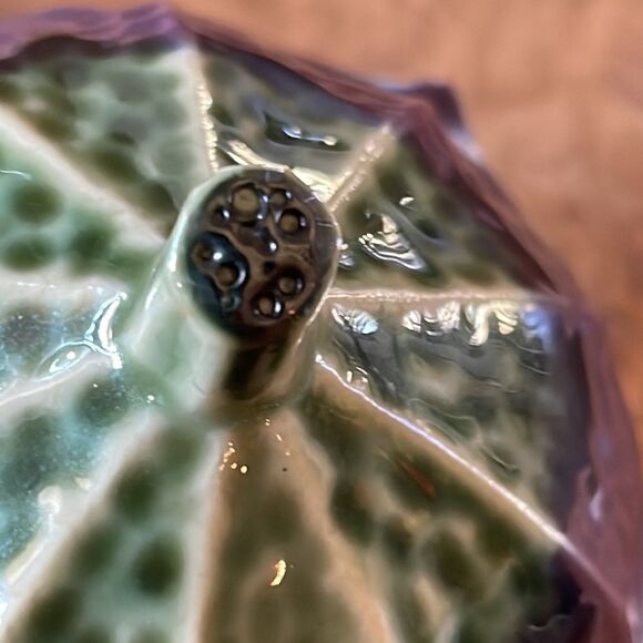 Vintage Eggplant Shaped Lidded Trinket Dish - Picture 5 of 8